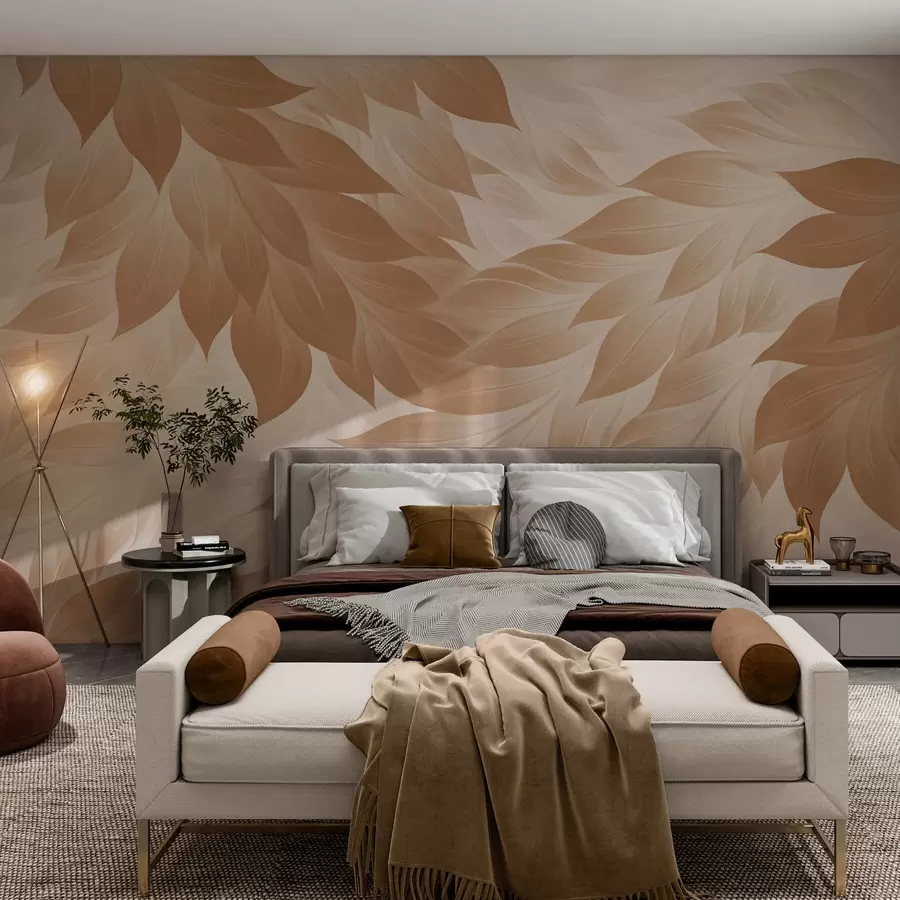 wall murals Оштро апстрактно лишће w05531v1