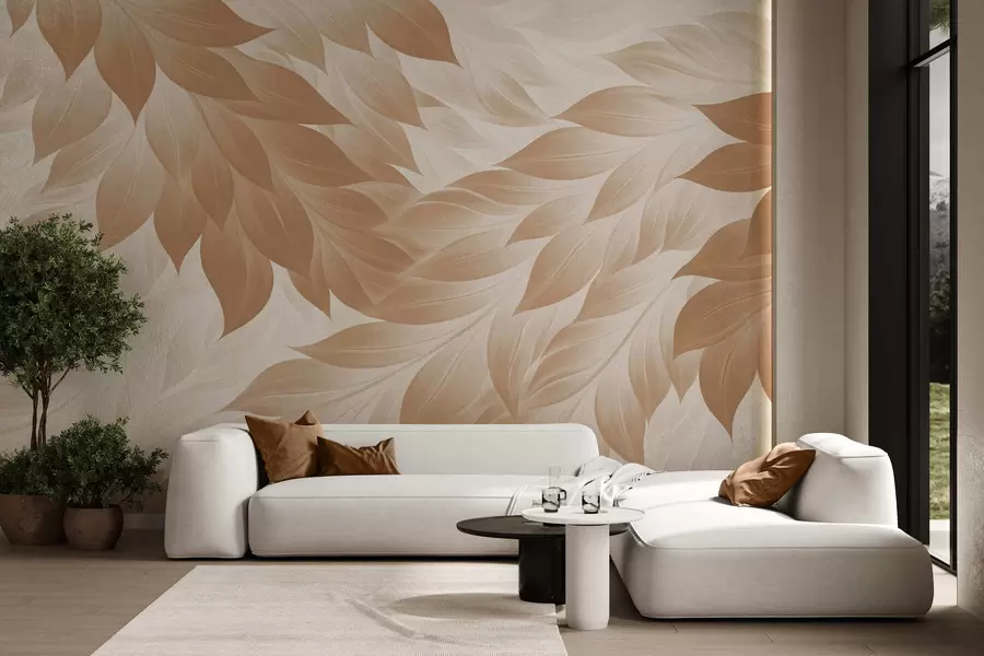 wall murals Оштро апстрактно лишће w05531v1