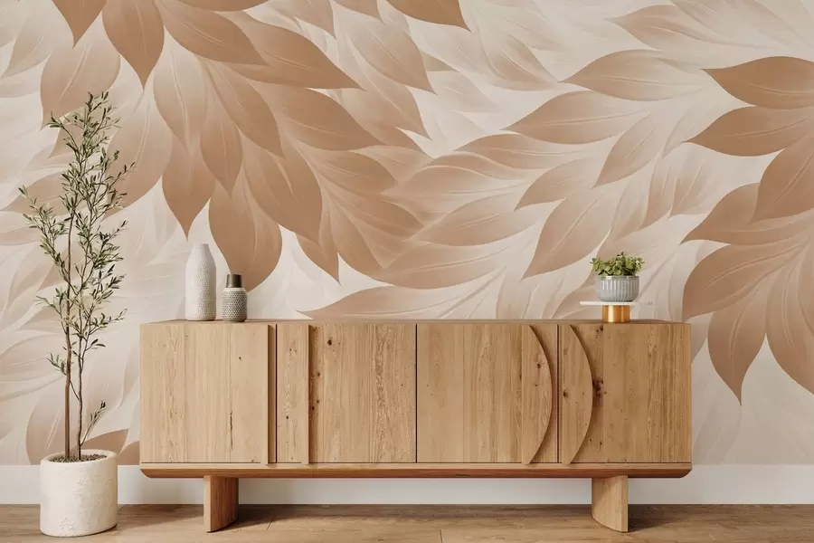 wall murals Оштро апстрактно лишће w05531v1