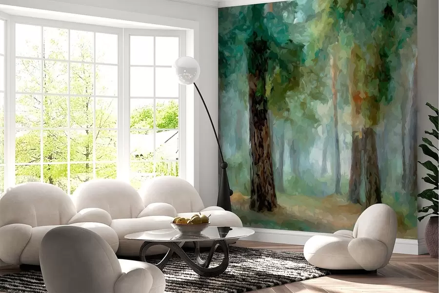 wall murals Листопадна шума w05508