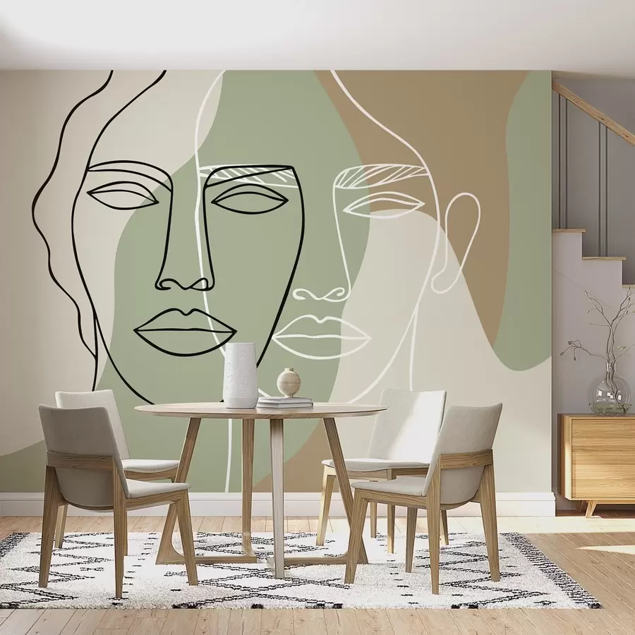 wall murals Апстрактна лица w05550