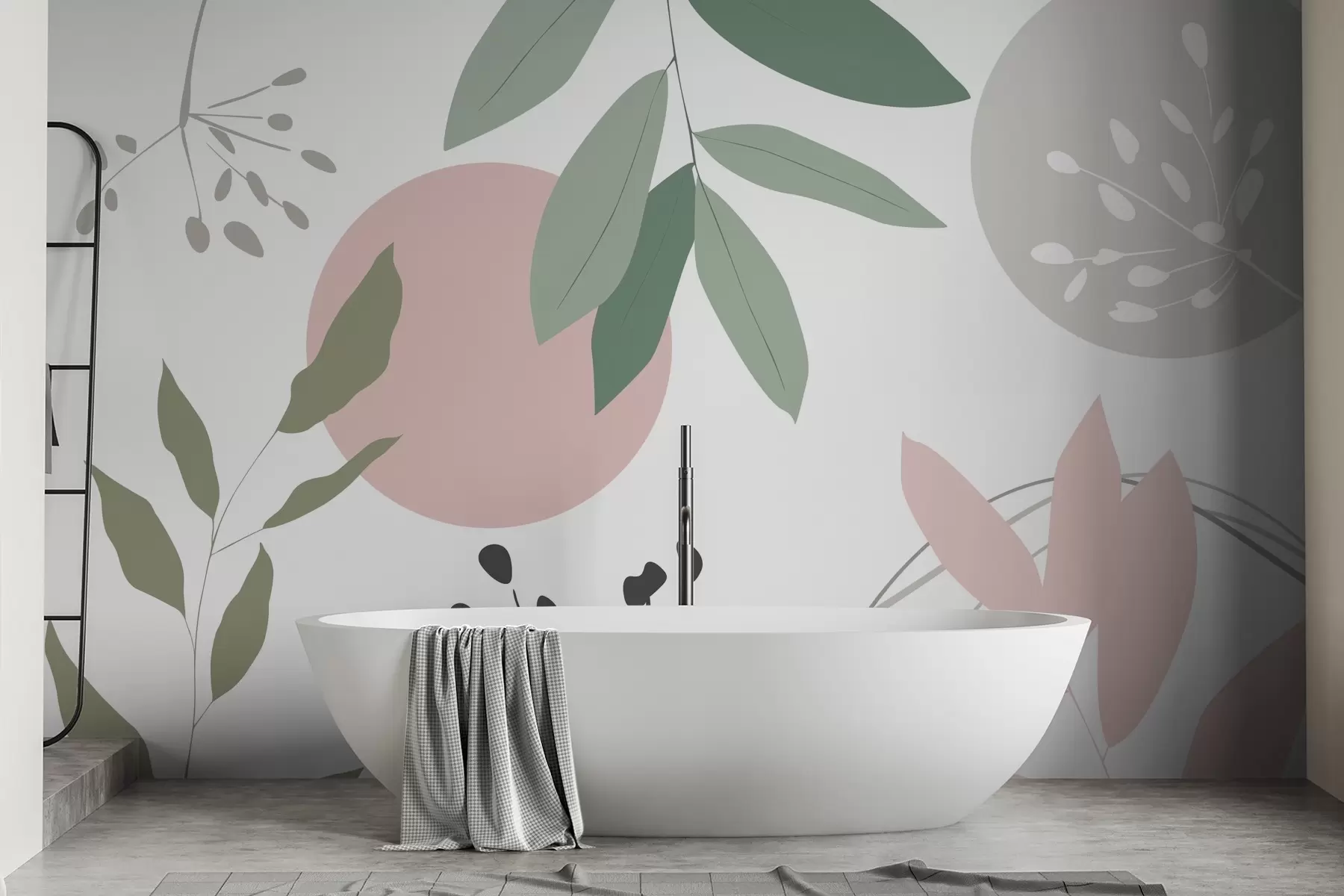 wall murals Апстракција са биљкама w05552