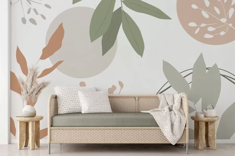 wall murals Апстракција са биљкама w05552v2