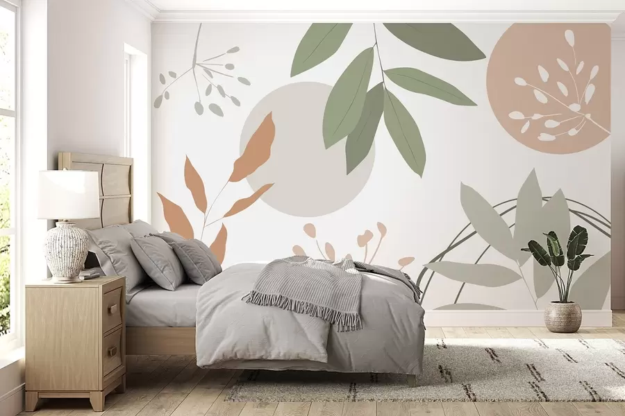 wall murals Апстракција са биљкама w05552v2