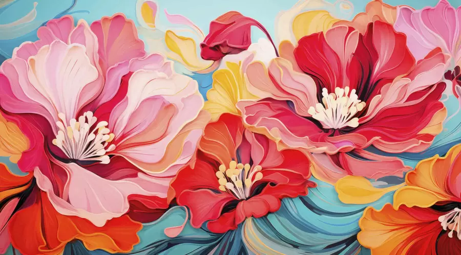 wall murals Фантазијско цвеће w05574
