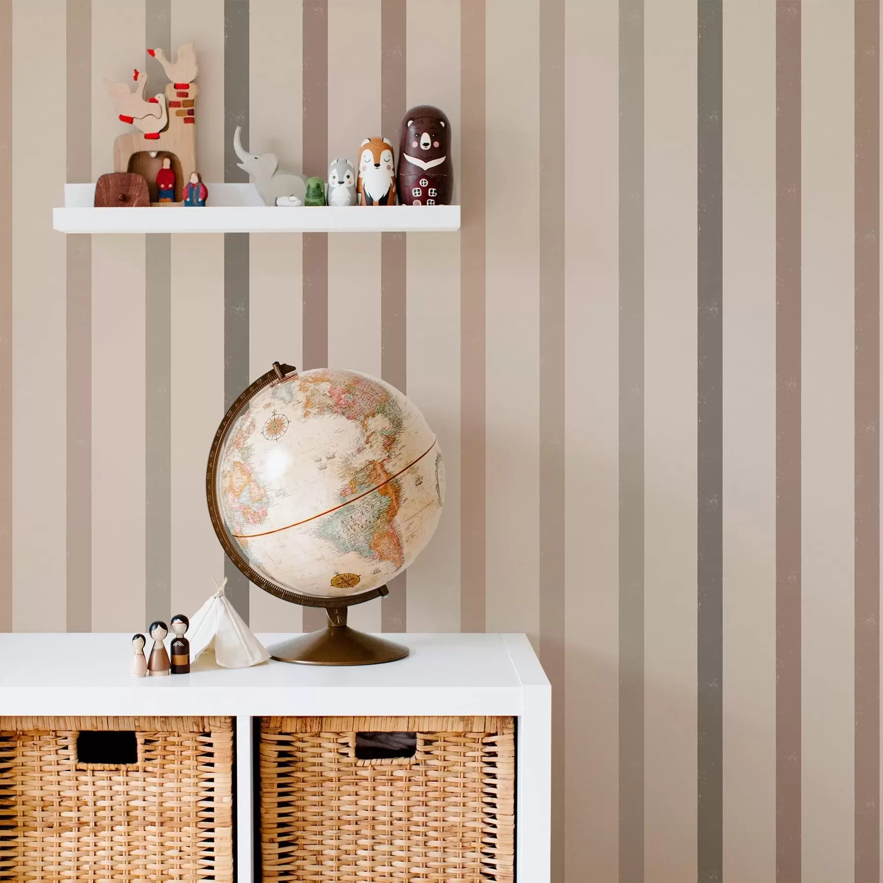 wall murals Неутралне пруге у топлим беж тоновима a01184v1