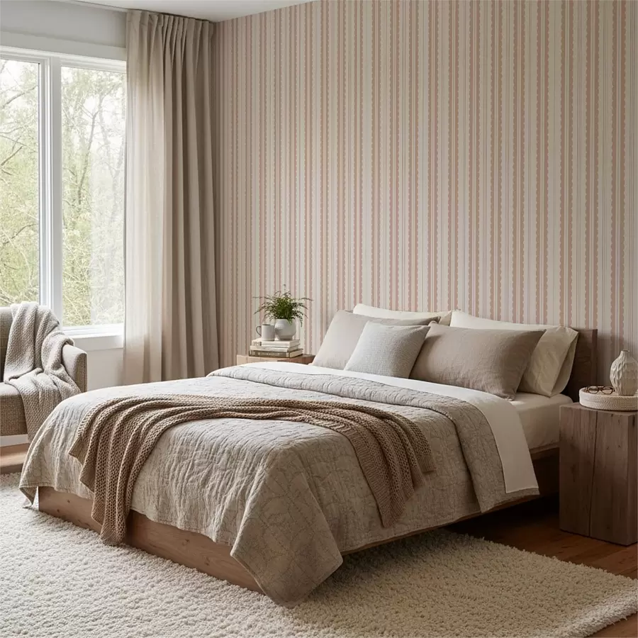 wall murals Бресквасте таласасте пруге са малим тачкастим акцентима a01185v2