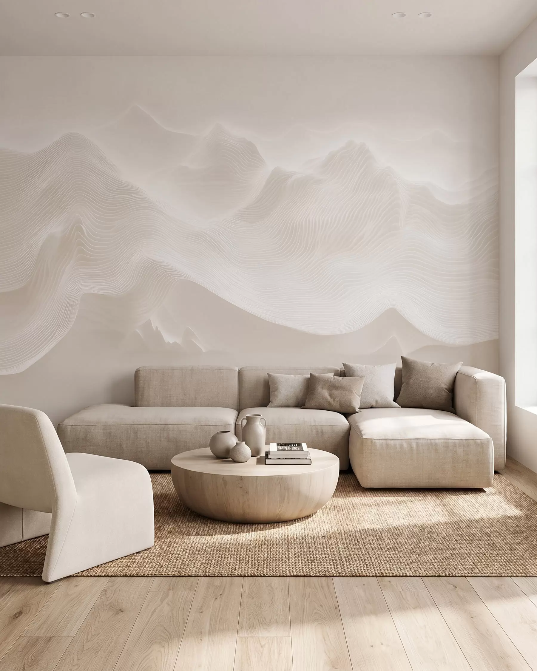 wall murals Skulptura od oblaka w09713