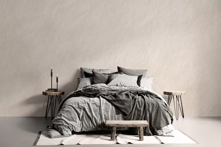 wall murals Светло беж позадина у стилу декоративног малтера, минимализам, текстура камена w09800