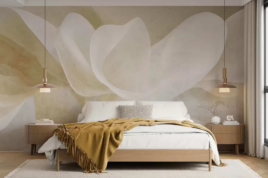 wall murals Апстрактне пастелне латице са меким провидним слојевима у акварел стилу w05603