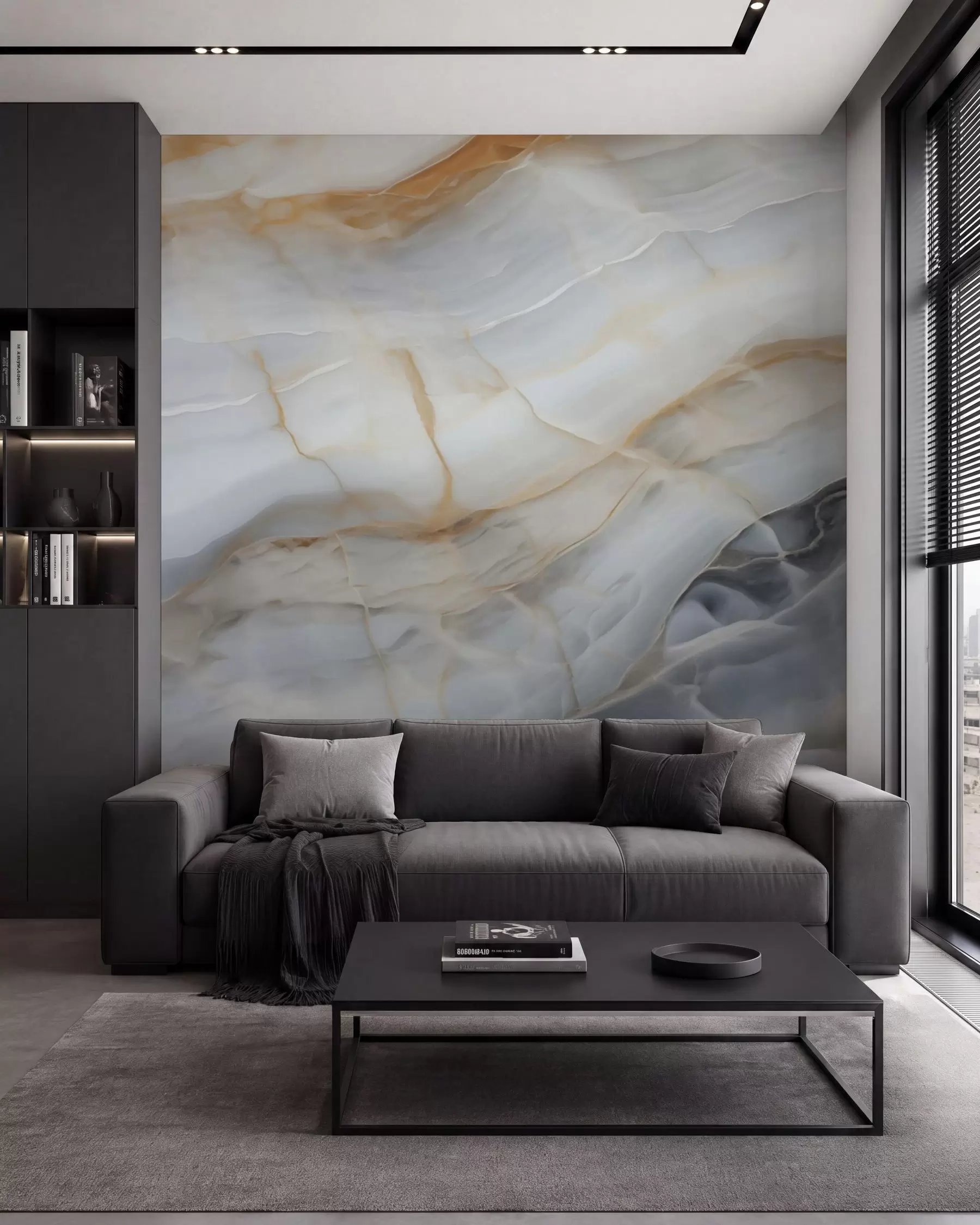 wall murals Имитација апстрактног узорка текстуре мермера w05590