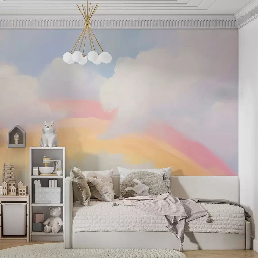 wall murals Апстрактна дуга међу облацима имитација сликарства w05592