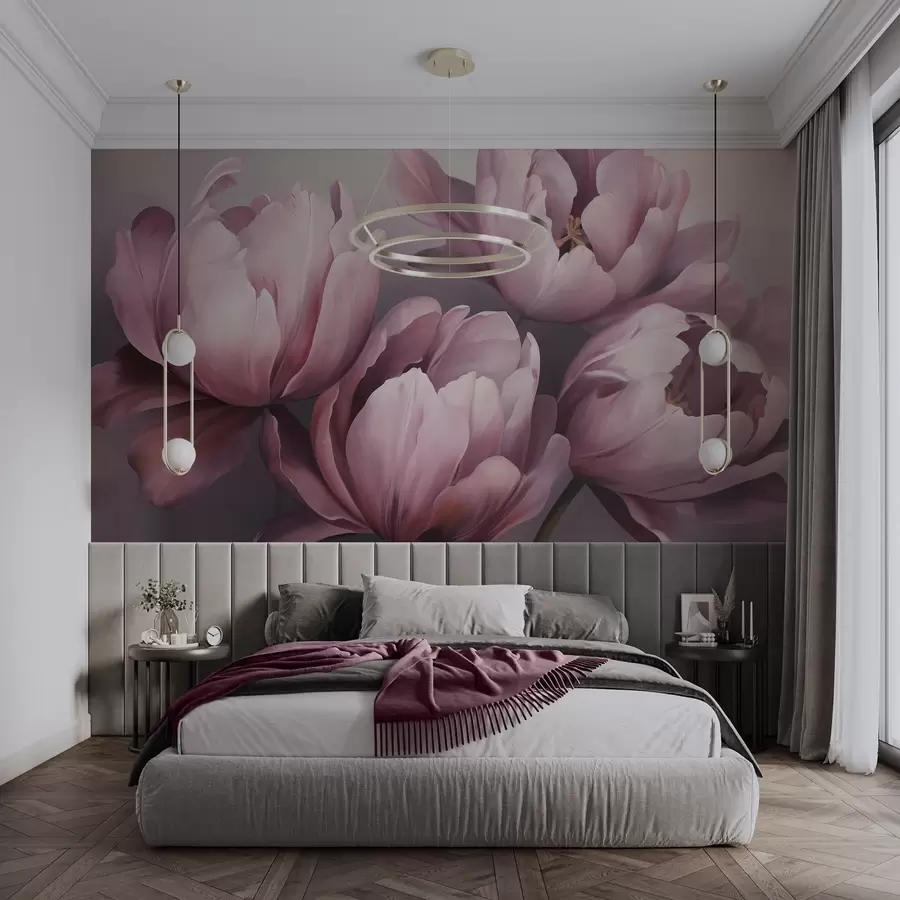 wall murals Апстрактна имитација слике тулипана w05593