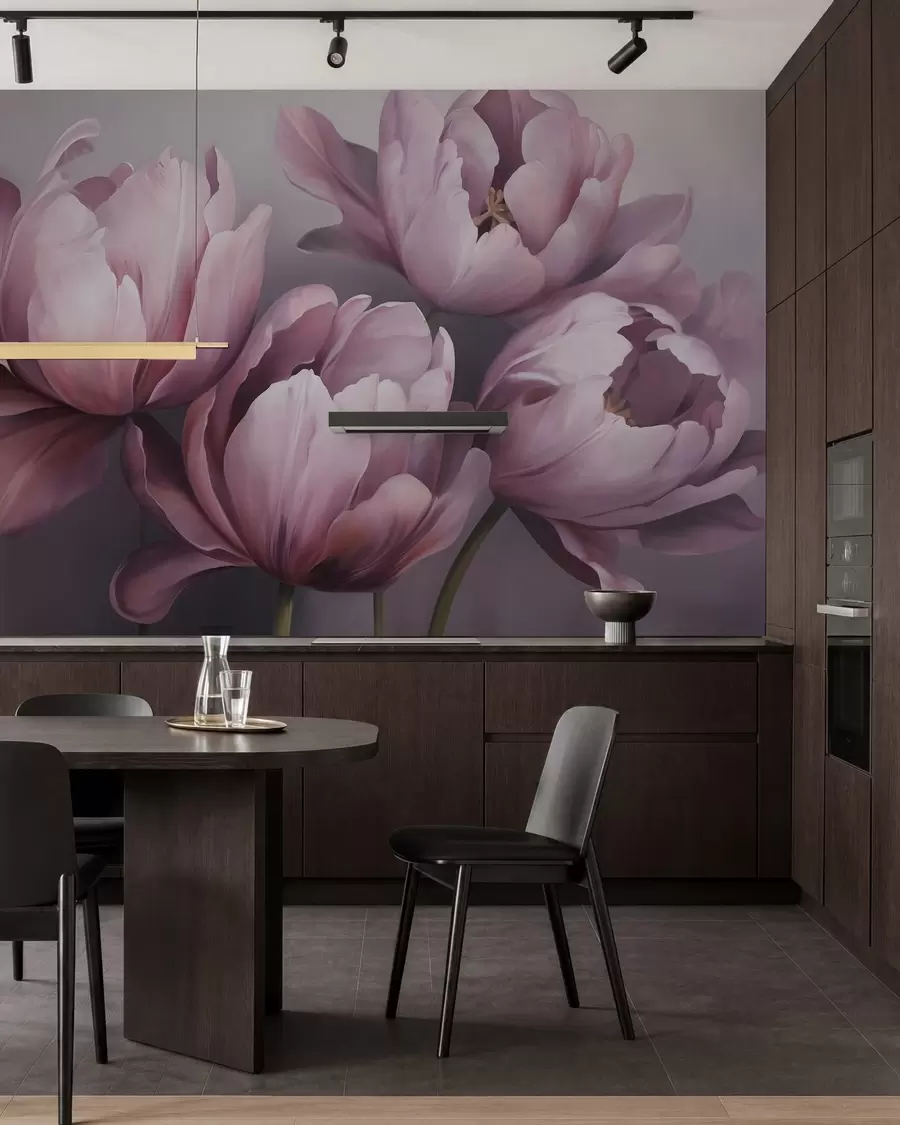 wall murals Апстрактна имитација слике тулипана w05593