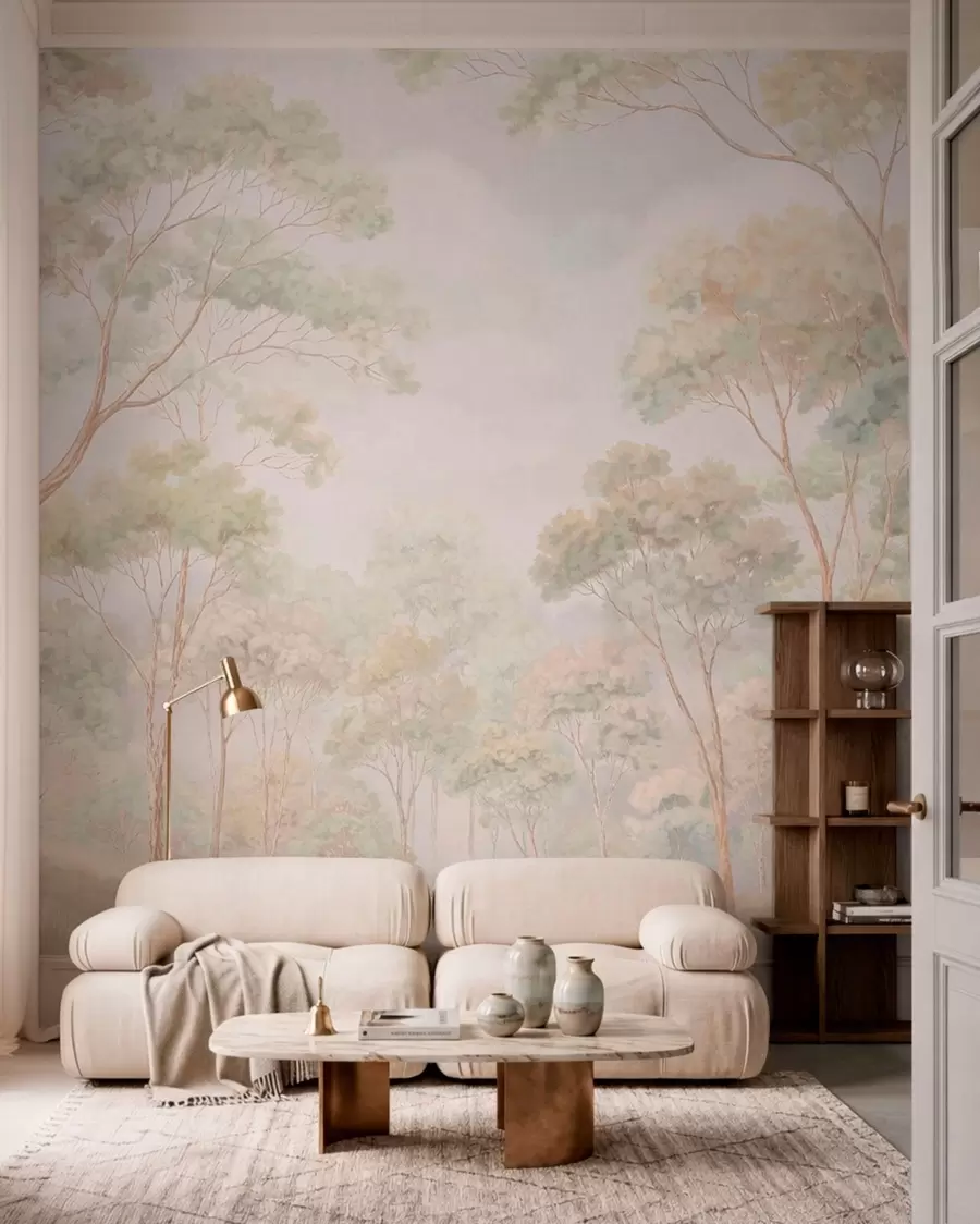 wall murals Visoke grane u blagom svjetlu w05624
