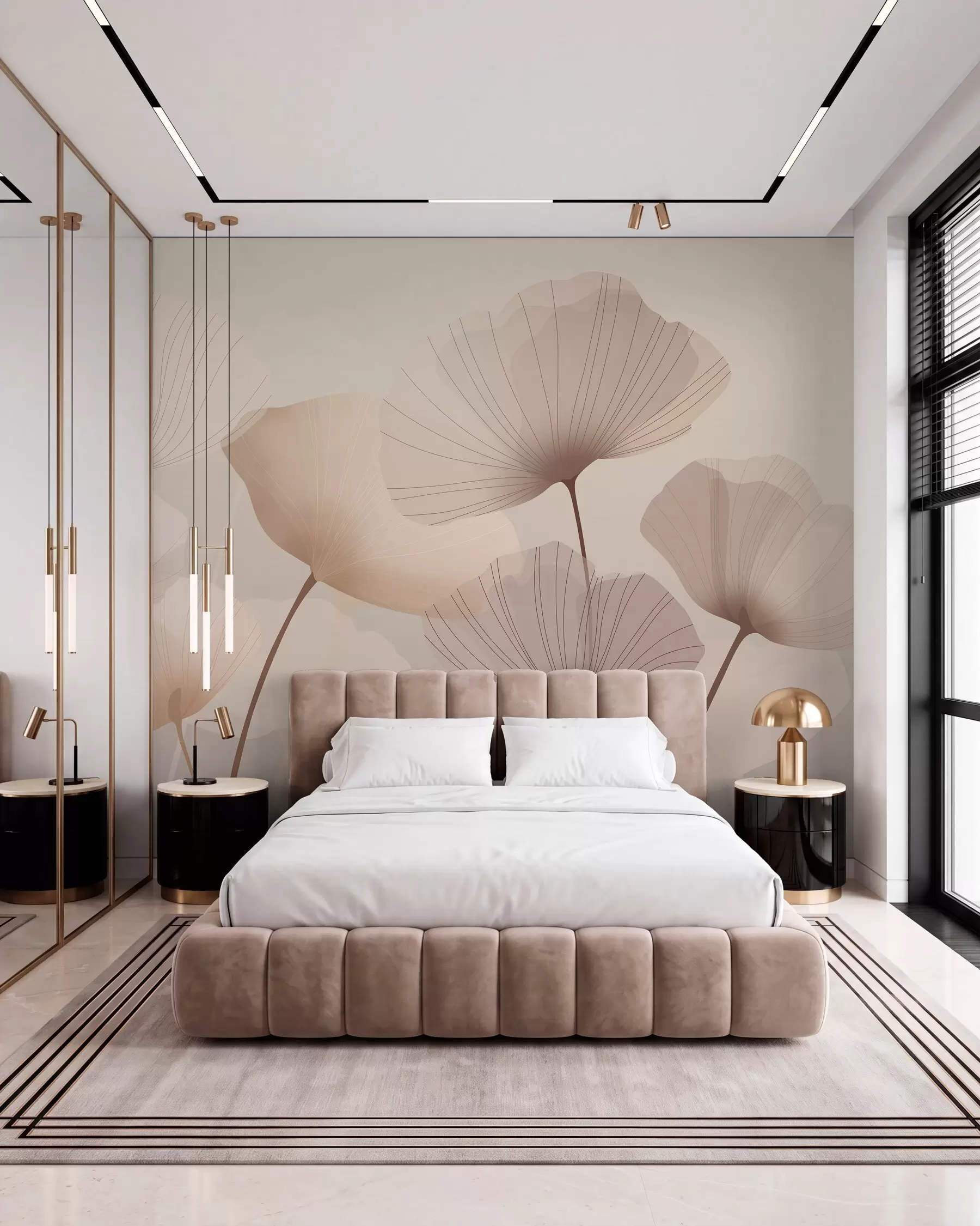 wall murals Visoke lepezaste latice w05212