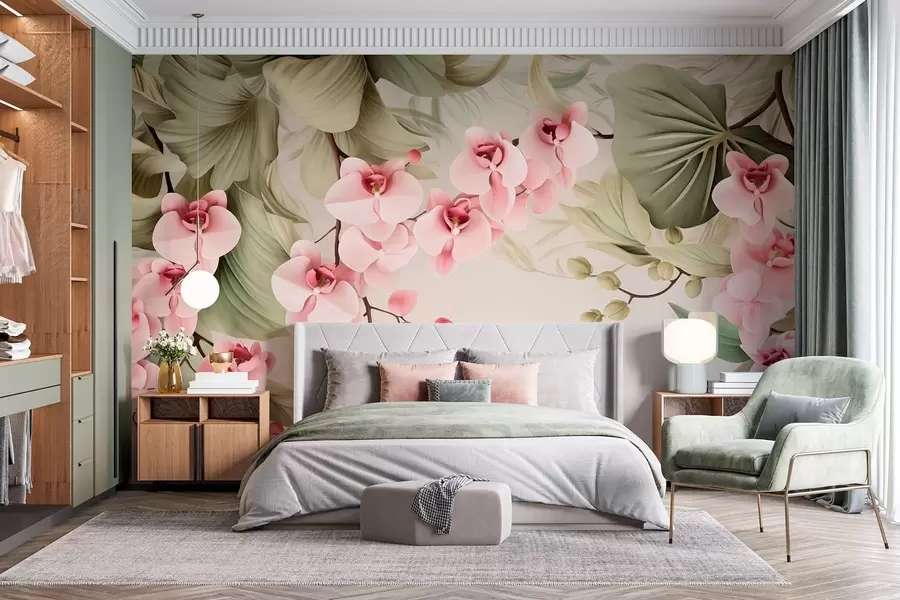 wall murals Орхидеје, висеће цвеће w05619
