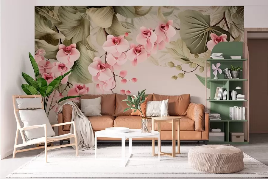 wall murals Орхидеје, висеће цвеће w05619