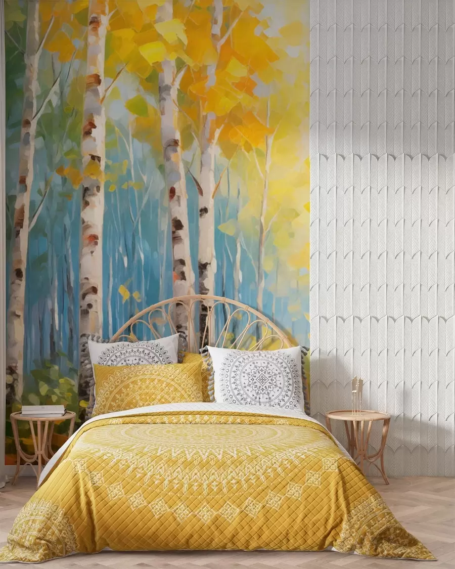 wall murals Дрвеће, брезе w05620