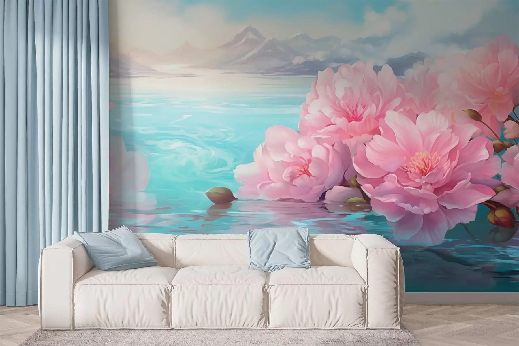 wall murals Језеро са цвећем w05621