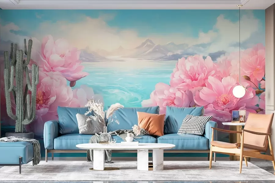 wall murals Језеро са цвећем w05621