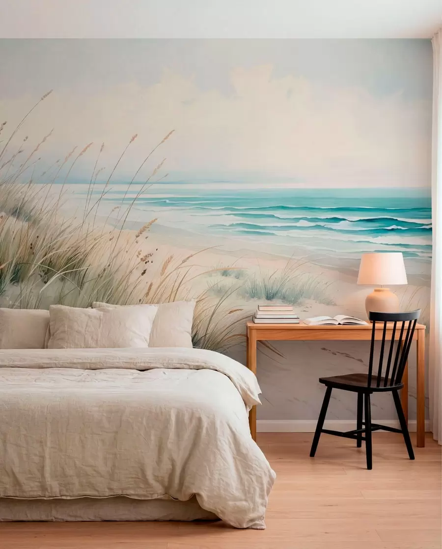 wall murals Dinske trave i tirkizno more w05537