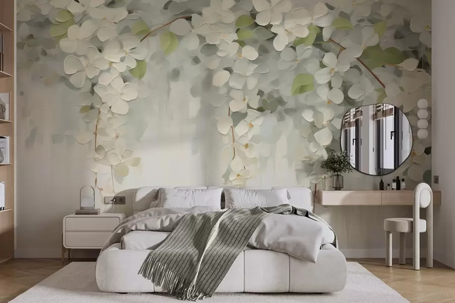 wall murals Апстрактна слика имитације висећег цвећа w05641