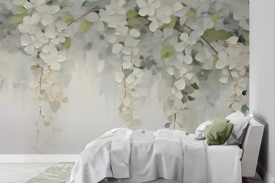 wall murals Апстрактна слика имитације висећег цвећа w05641