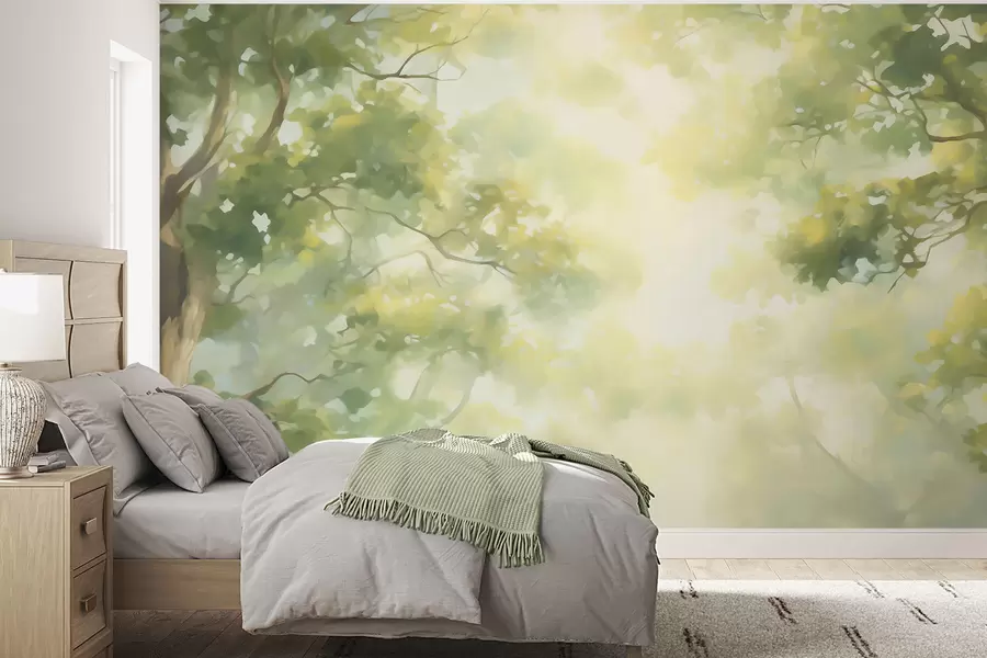 wall murals Апстрактна имитација слике грана дрвећа w05588