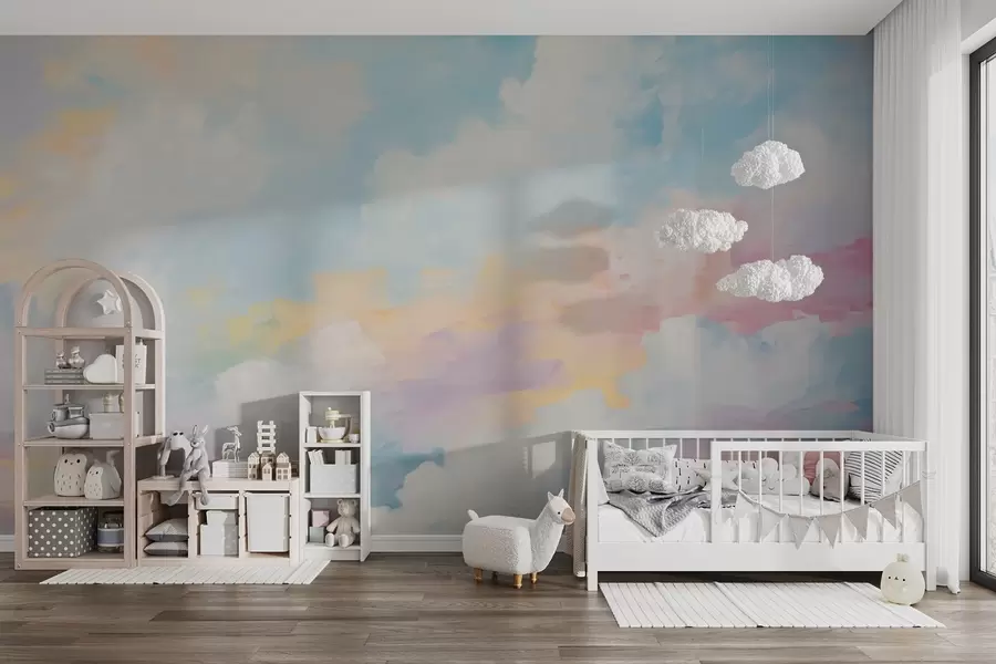 wall murals Апстрактна имитација неба у сликарству w05637