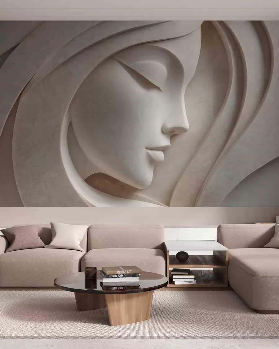 wall murals Profil u isklesanim naborima w05569