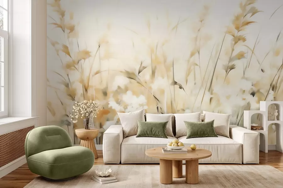 wall murals Апстрактна трава имитација сликарства w05669