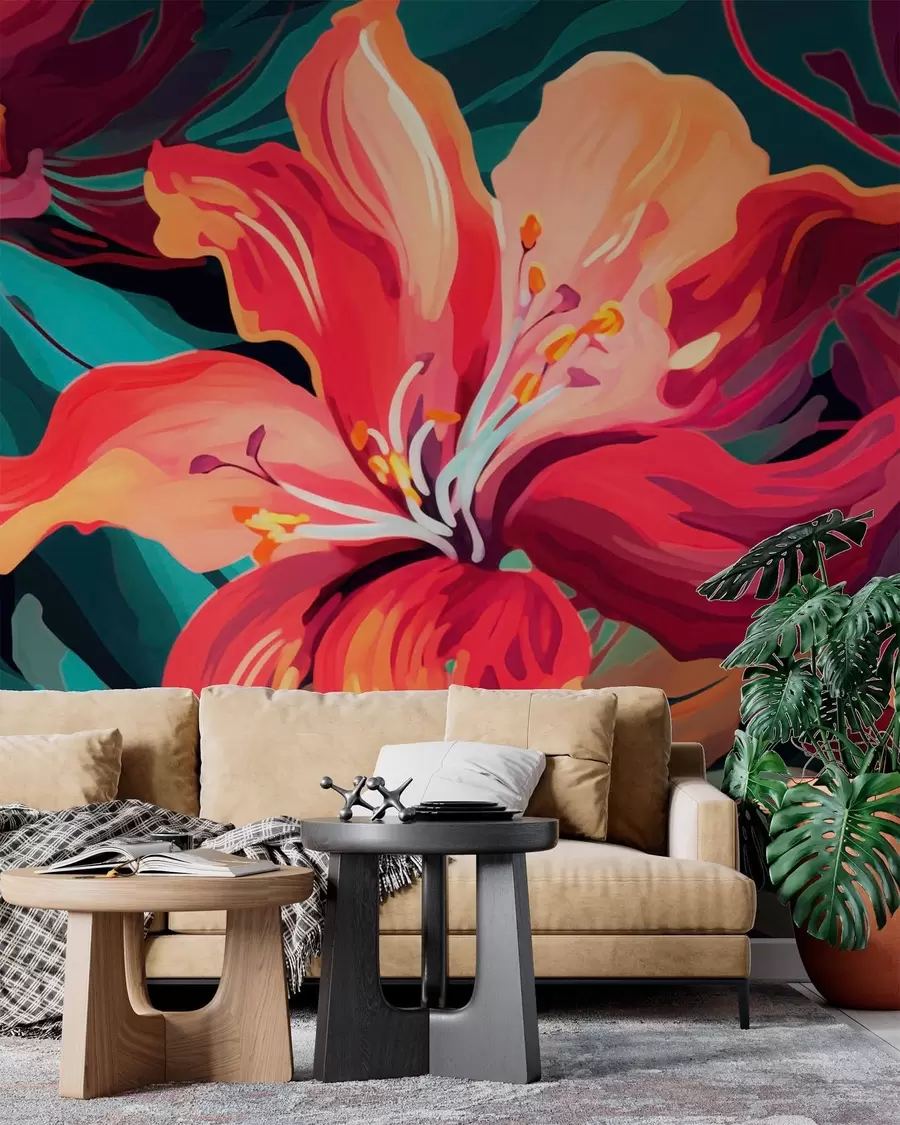 wall murals Љиљани w05675