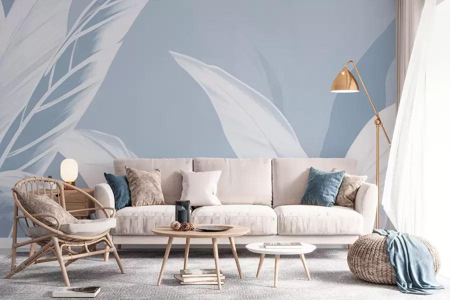 wall murals Дуги листови банане w05681v1