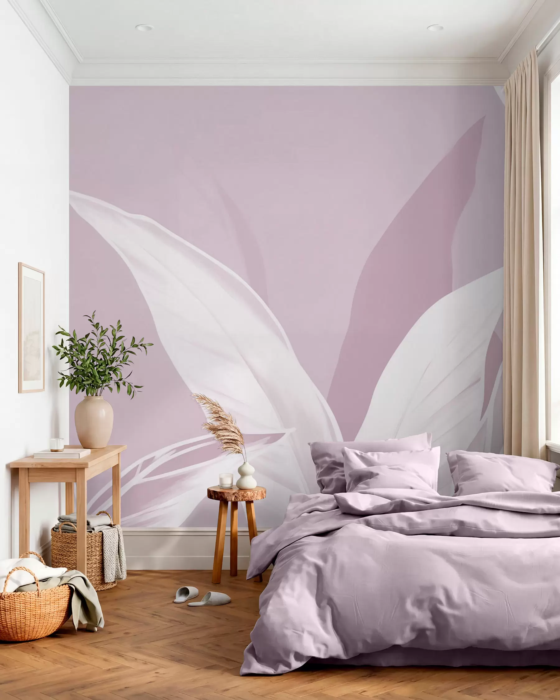 wall murals Дуги листови банане w05681v3