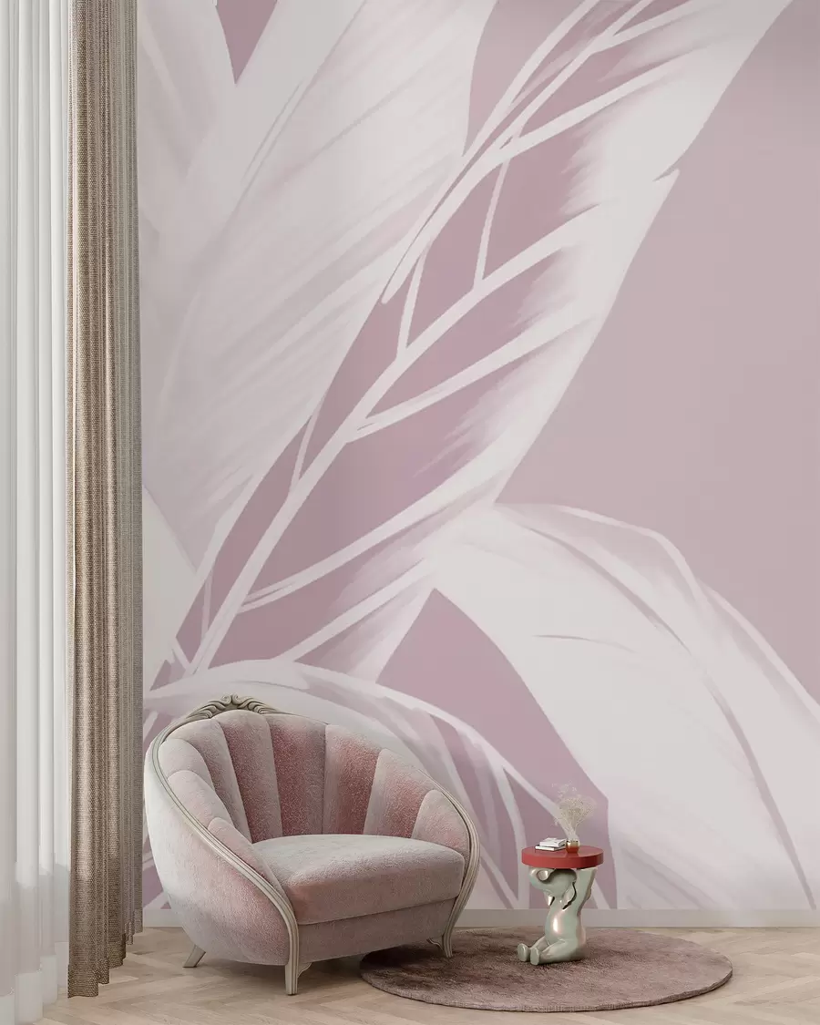 wall murals Дуги листови банане w05681v3