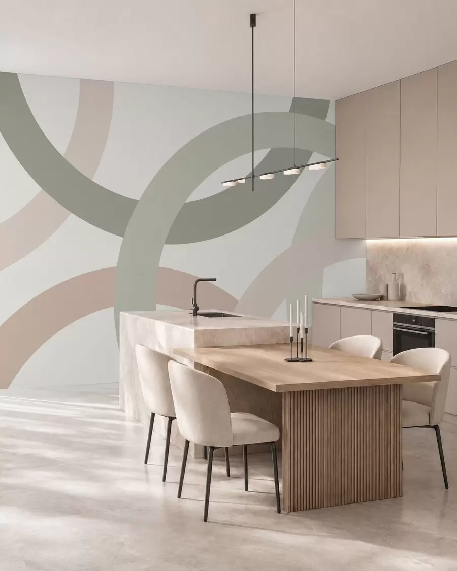 wall murals Апстракција са круговима w05709