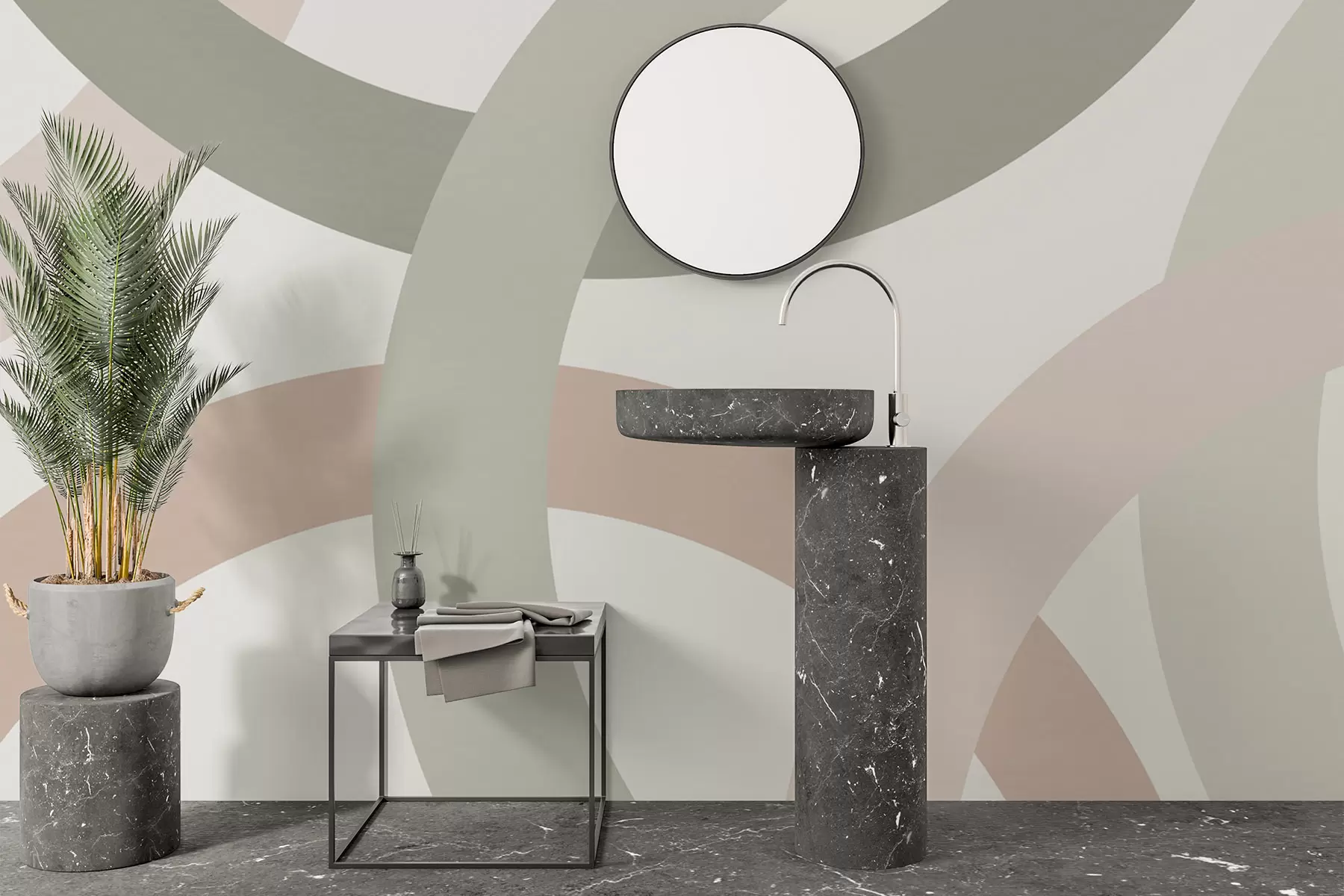 wall murals Апстракција са круговима w05709