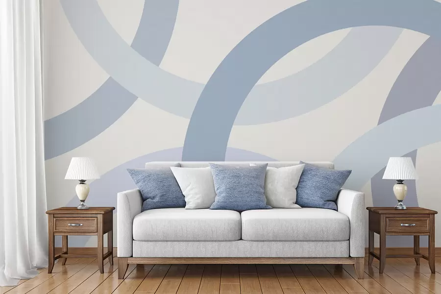 wall murals Апстракција са круговима w05709v1