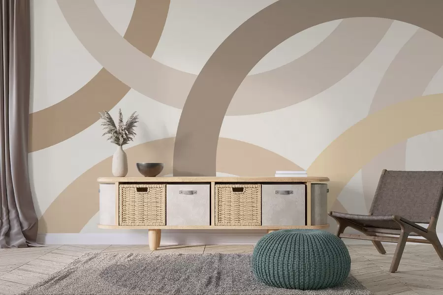 wall murals Апстракција са круговима w05709v2