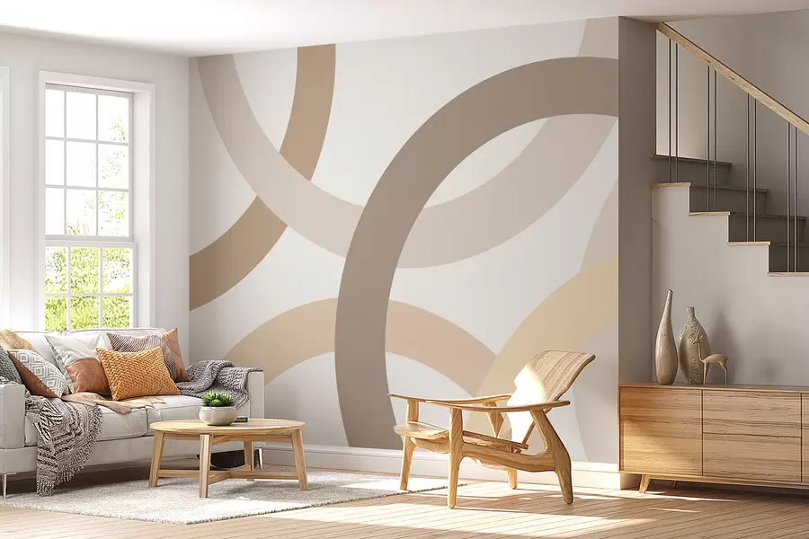wall murals Апстракција са круговима w05709v2
