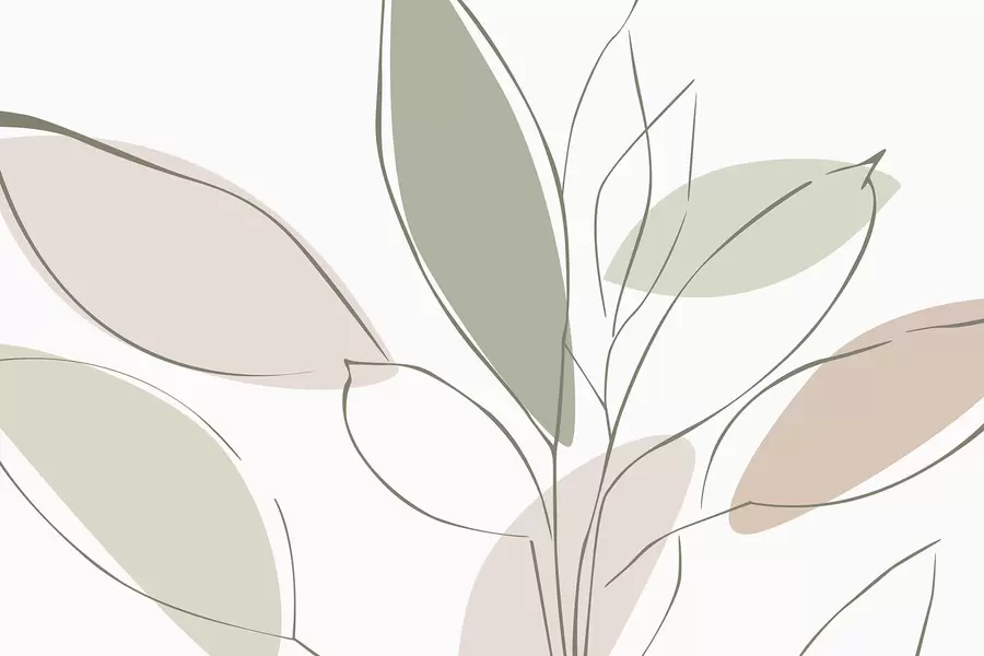wall murals Апстрактни листови w05710