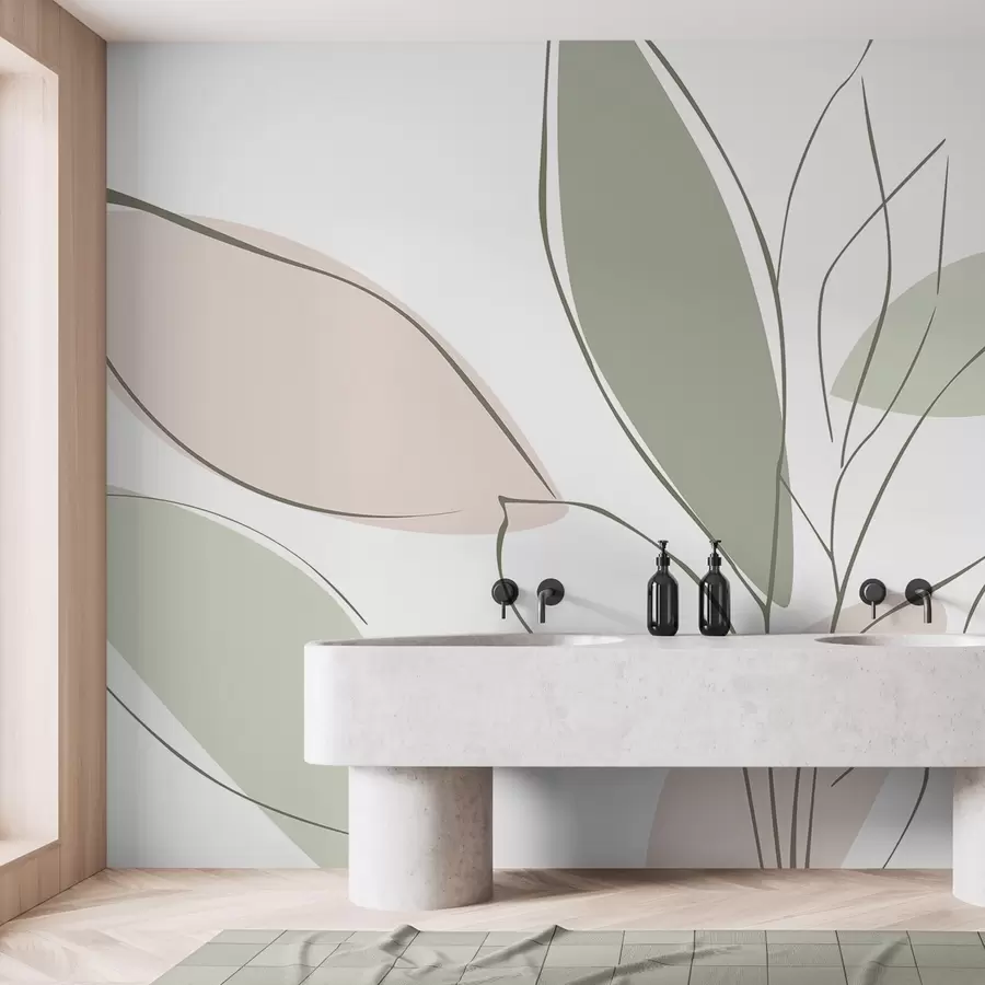 wall murals Апстрактни листови w05710