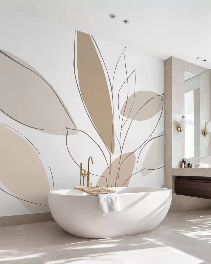 wall murals Апстрактни листови w05710v2
