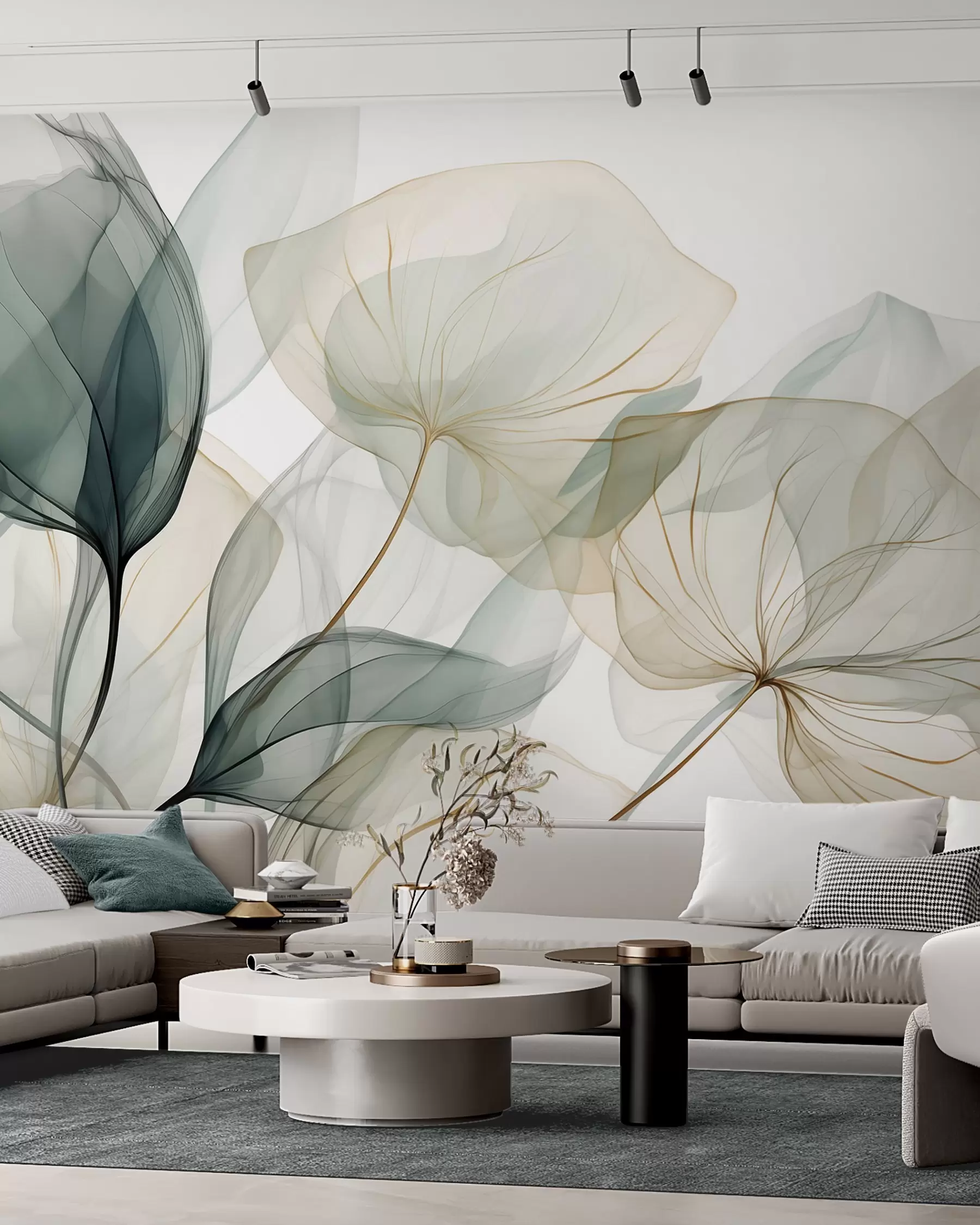 wall murals Lišće pod velom w05708