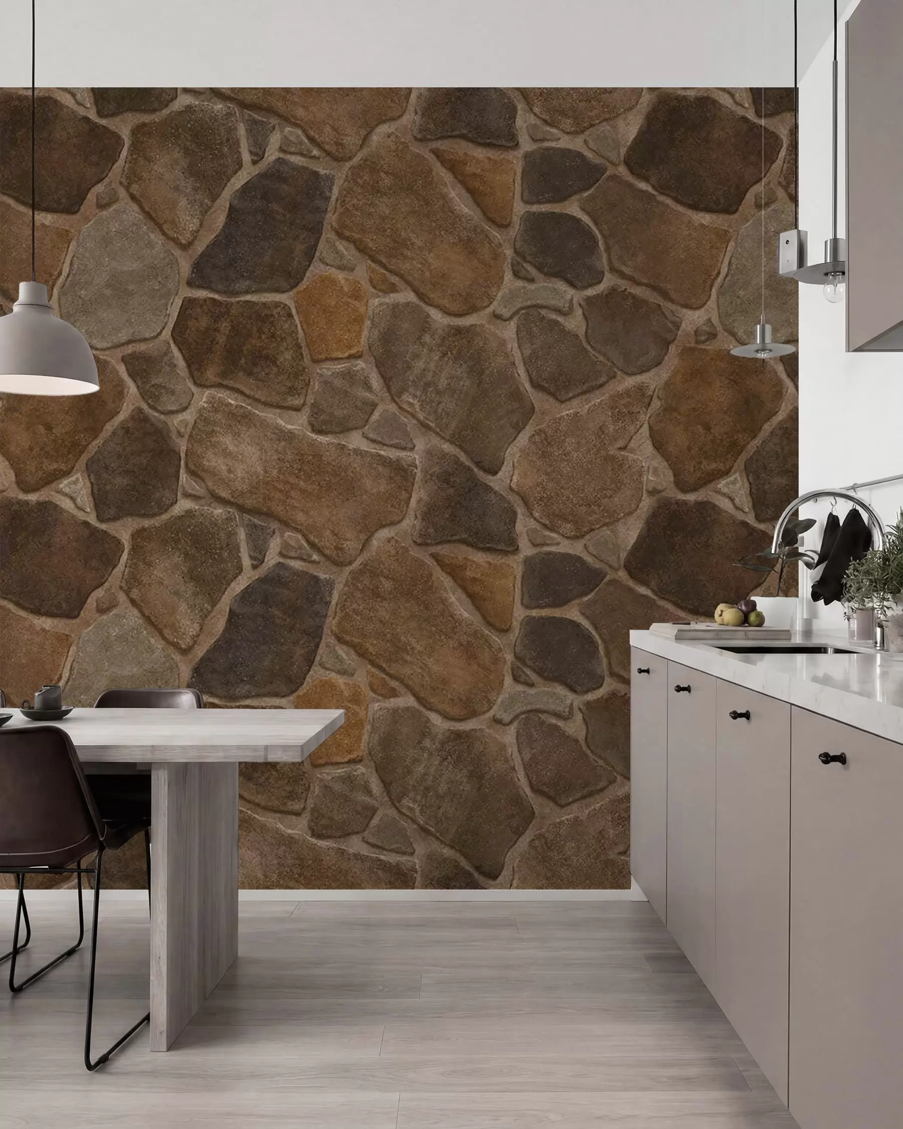 wall murals Узорак природног камена у топлим тоновима w05691