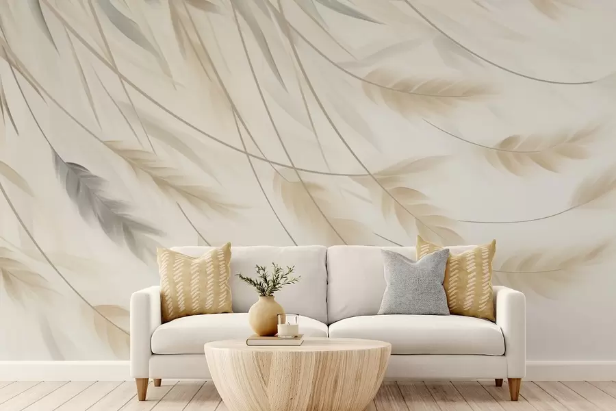 wall murals Апстрактна слика имитације класја кукуруза w05589