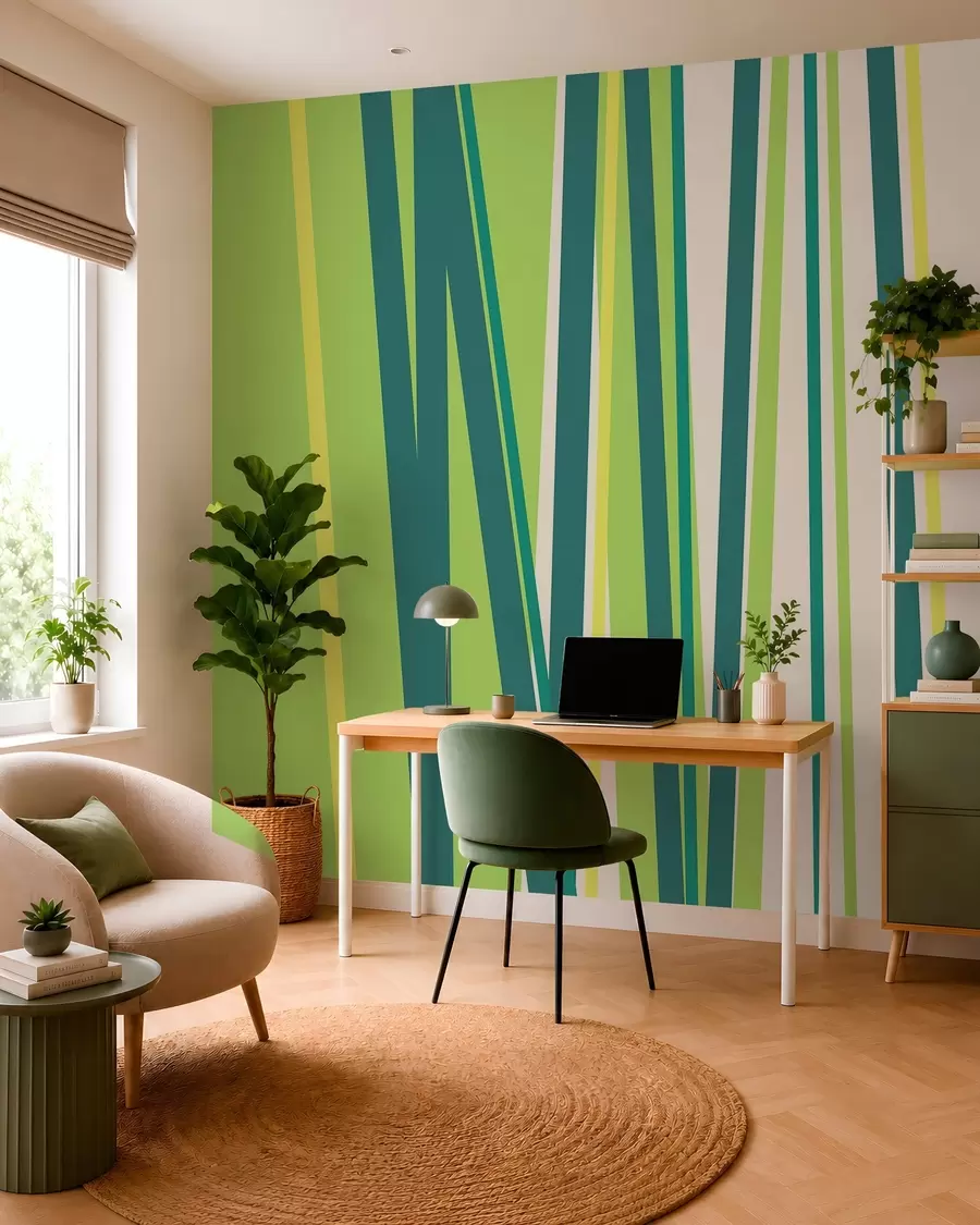 wall murals живахна, апстрактна пруга w05749