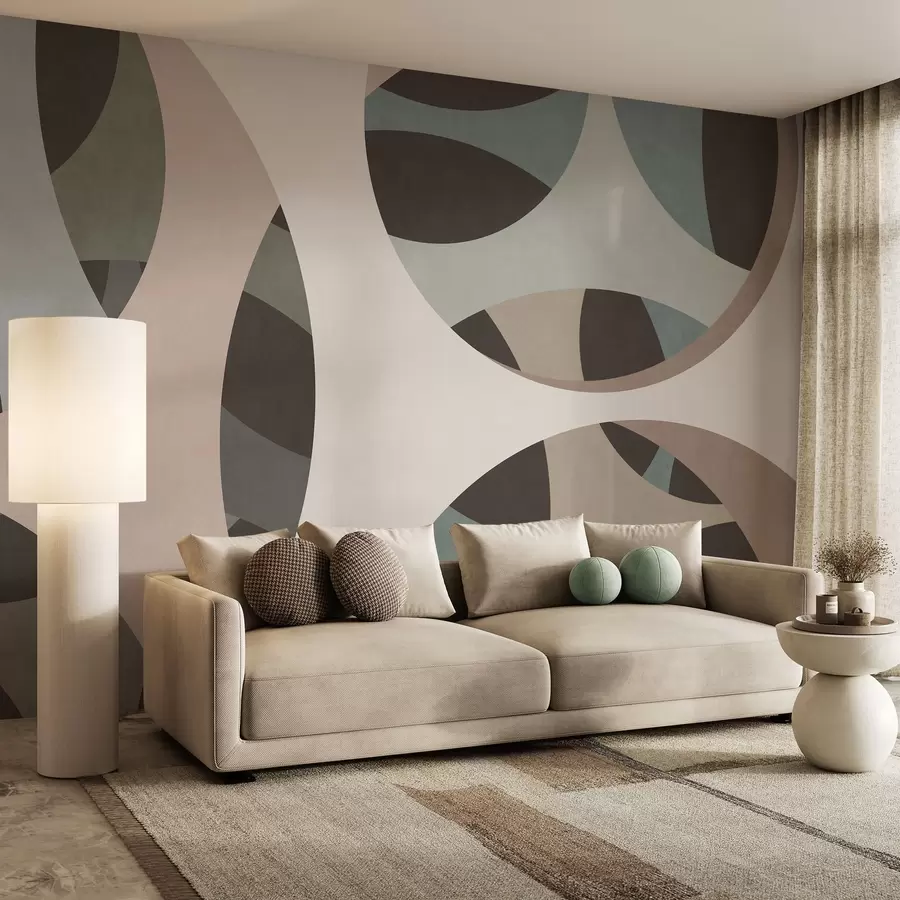 wall murals савремена текстурна апстракција у нијансама беж и природним тоновима w05751v1