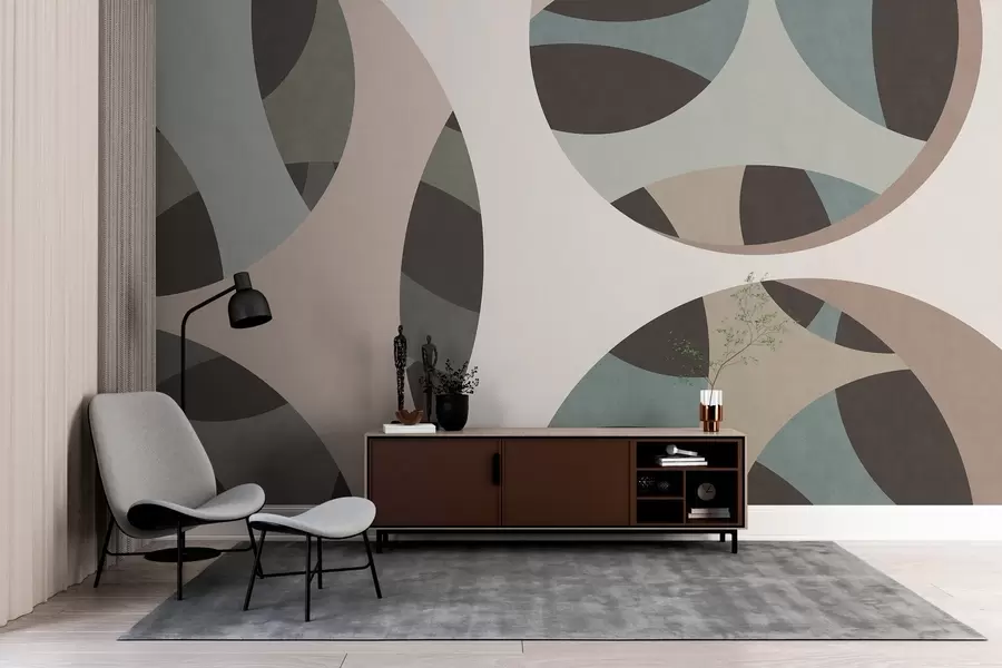 wall murals савремена текстурна апстракција у нијансама беж и природним тоновима w05751v1